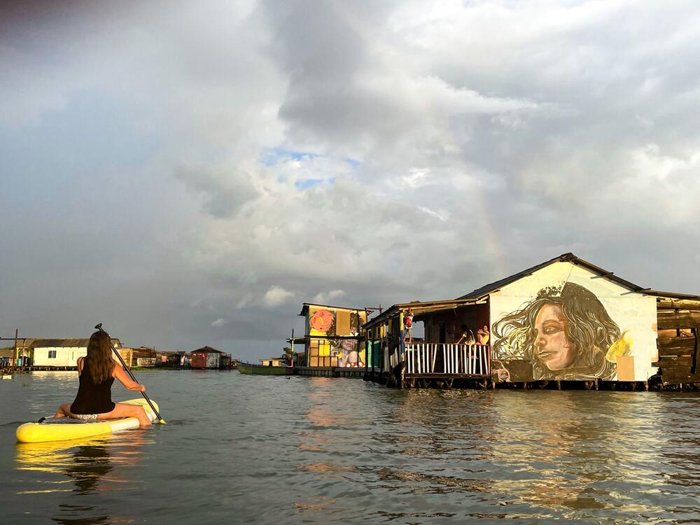 Das schwimmende Dorf Nueva Venecia