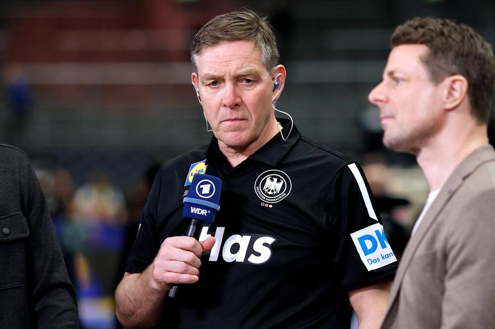 DHB-Trainer Alfred Gislason im ARD-Interview mit Alexander Bommes