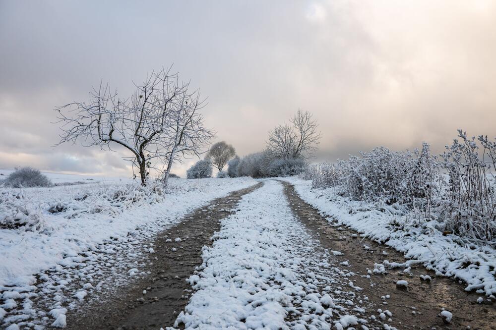 Schneefälle in Baden-Württemberg