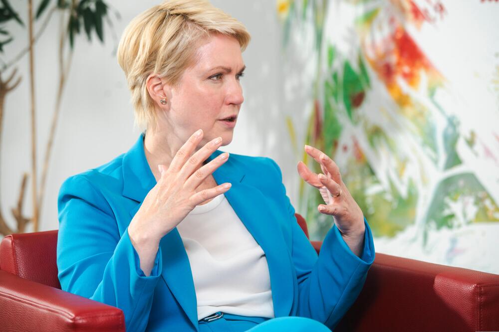 Manuela Schwesig in der Landesvertretung Mecklenburg-Vorpommern in Berlin