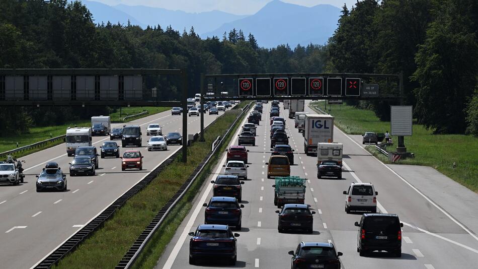 Stau auf der Autobahn