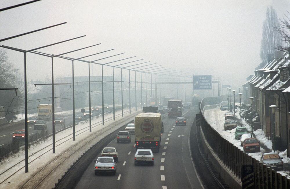 Smog-Alarm im Ruhrgebiet im Jahr 1985