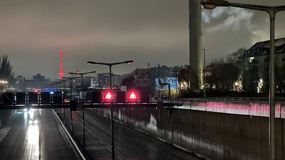 Beleuchtung auf Autobahnen in Berlin wird abgeschaltet