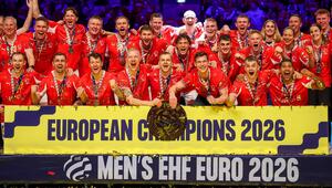 Dänemark bei der Sigerehrung