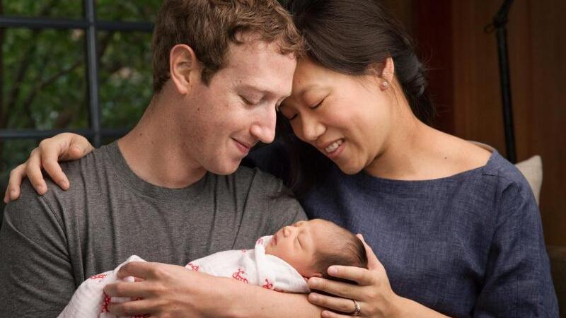 Mark, Max und Priscilla Zuckerberg