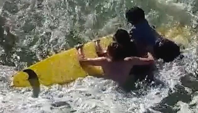 Rettung aus der Strömung: Drohne lotst Lebensretter zu Schwimmern in Not