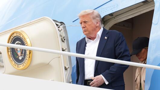 Donald Trump besucht Texas nach der Sturzflut