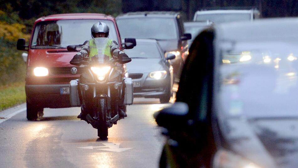 Motorrad im Straßenverkehr