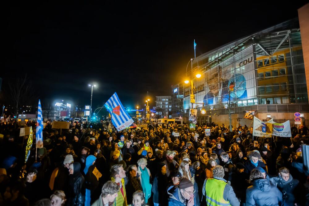 Demonstration zur Migrationspolitik - Berlin