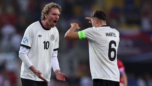 Nick Woltemade (l.) und Eric Martel