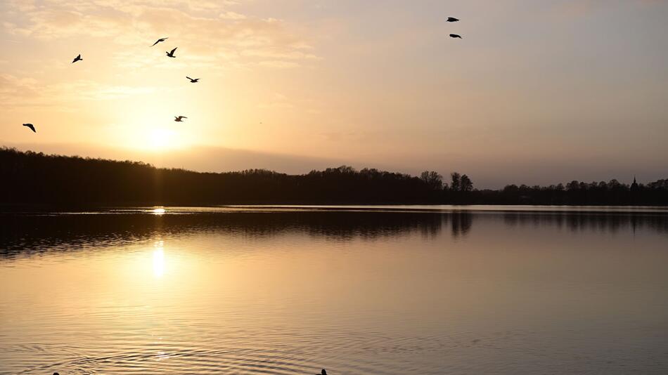 Wintersonne über dem Wandlitzsee - Wetter in Brandenburg