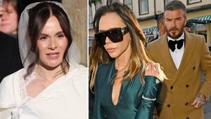 Die Braut Holly Ramsay (l.) hatte sich mit einem langen Umhang gegen die Kälte geschützt ...