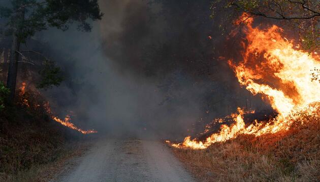 Waldbrand im Hürtgenwald