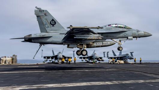 U.S. Navy F/A-18F Super Hornet fighter