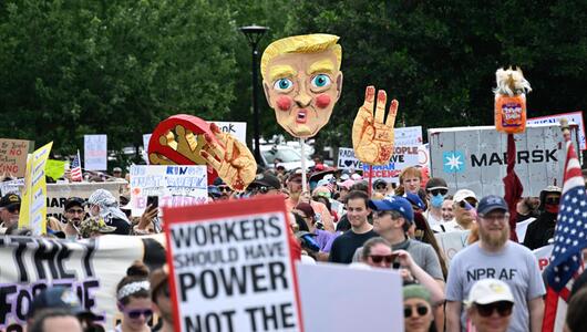 Demonstration gegen Trump
