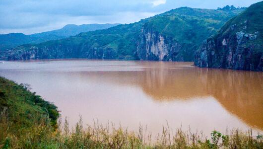 Lake Nyos along the Bamenda Ring Road, Northwest, Cameroun