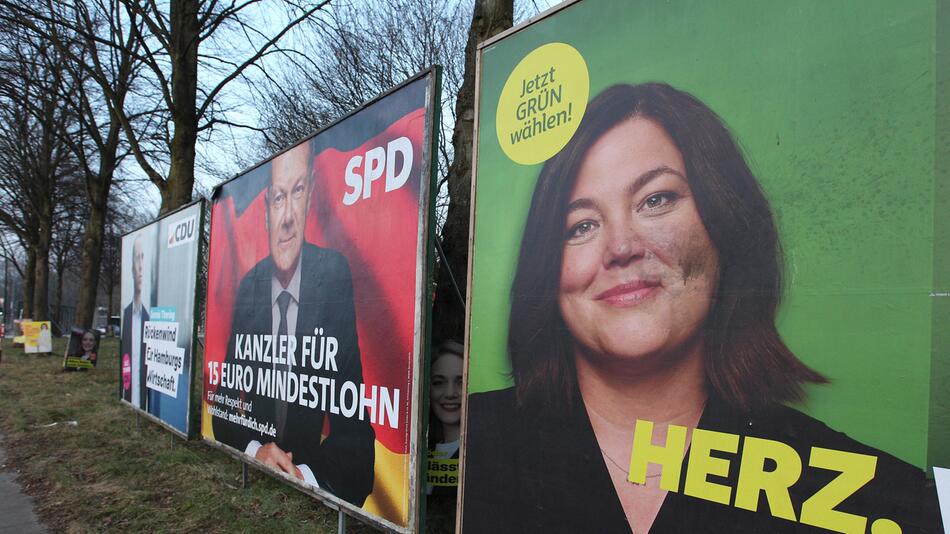 Wahlplakate zur Bundestagwahl