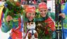 Laura Dahlmeier und Denise Herrmann 2018 in Ruhpolding.