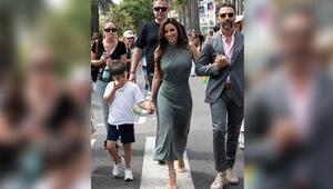 Eva Longoria ist mit ihrem Sohn und ihrem Ehemann in Cannes auch abseits der Events top gestylt.