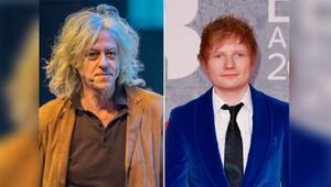 Bob Geldof (l.) kontert Ed Sheeran.