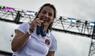 Österreichs Medaillengewinnerin Michaela Polleres beißt auf ihre Bronzemedaille