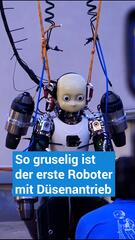 Wie aus einem Horrorfilm: So sieht der erste Roboter mit Jetpack aus