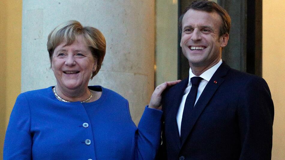 Bundeskanzlerin Merkel trifft Präsidenten Macron