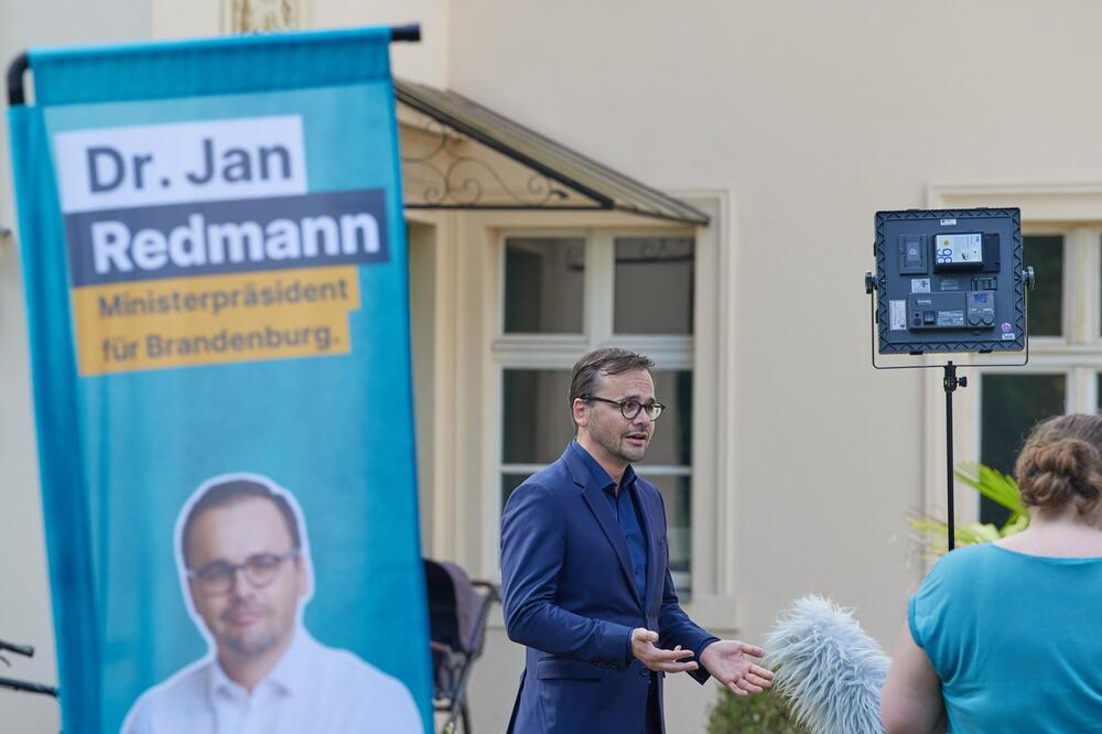 Von Michael Kretschmer verraten: Jan Redmann, Spitzenkandidat der CDU in Brandenburg, hofft ...