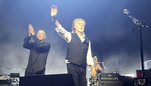 Paul McCartney im Fonda Theatre in Los Angeles.