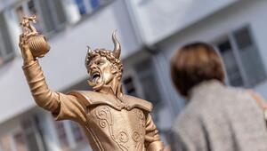 Teufelsstatue in Esslingen