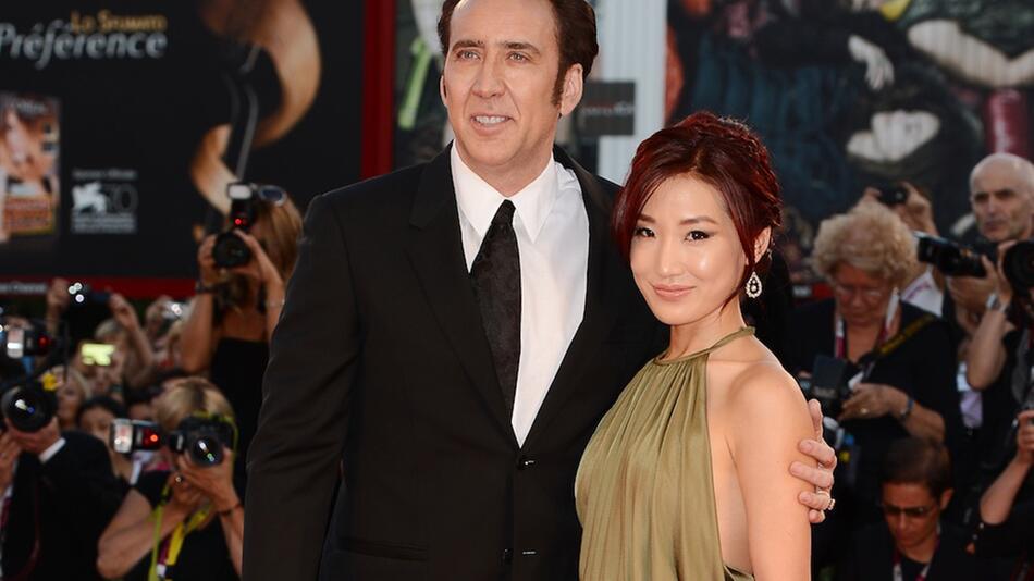 Nicolas Cage und Alice Kim bei einer Veranstaltung in Italien