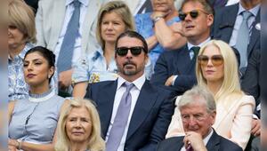 Dave Grohl und seine Ehefrau Jordyn Blum am Mittwoch in der Royal Box in Wimbledon.