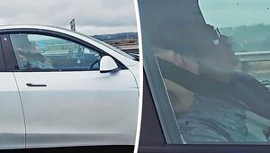 Augen zu am Steuer: Tesla-Fahrer döst auf Freeway in Seattle
