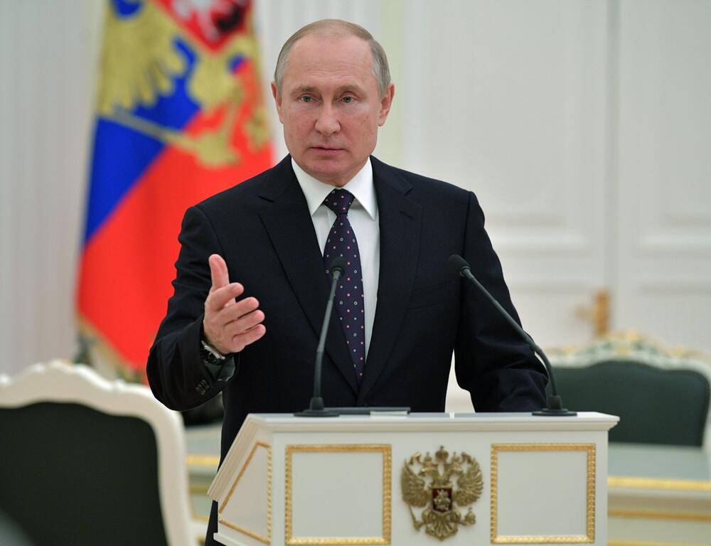 Russischer Präsident Putin im Kreml