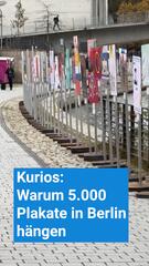 35 Jahre Mauerfall: Darum hängen gerade 5.000 Plakate in Berlin