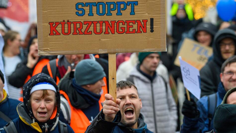 Protest gegen Sozialabbau in der Behindertenhilfe