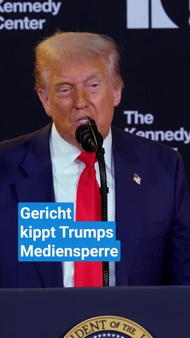 Gericht kippt Trumps Mediensperre