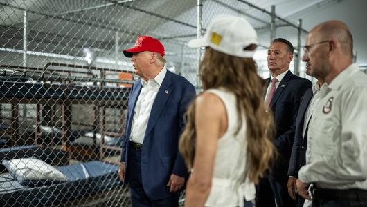 Präsident Donald Trump im "Alligator Alcatraz"