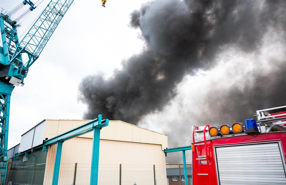 Brand in Werft