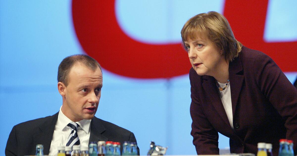 Nach jahrelanger Fehde: Friedrich Merz geht als CDU-Chef auf Angela