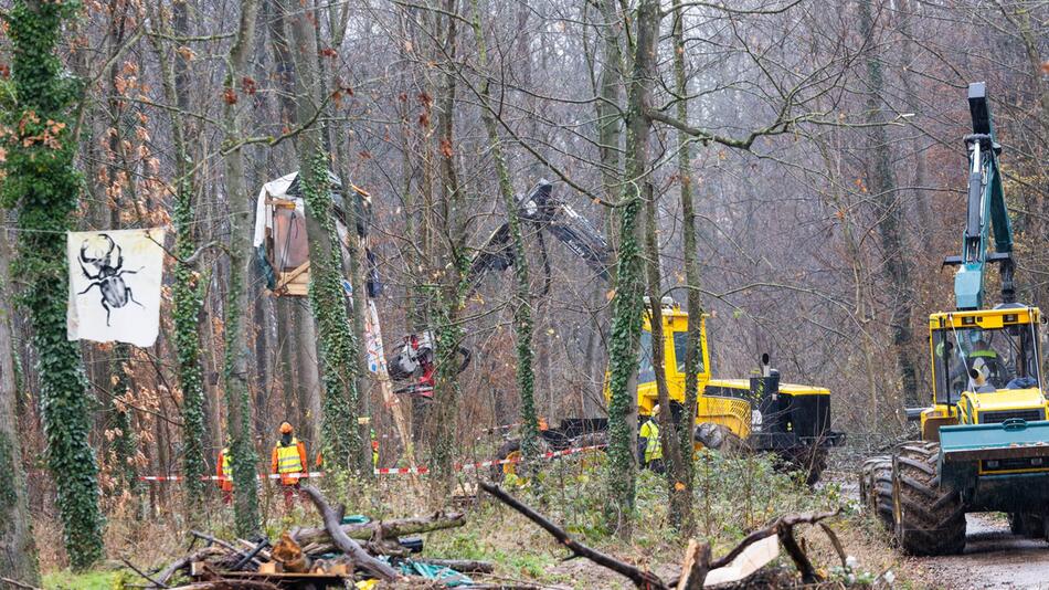 Aktivisten sollen Waldgebiet in Freiburg verlassen