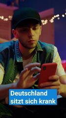 Die Deutschen sitzen über zehn Stunden täglich
