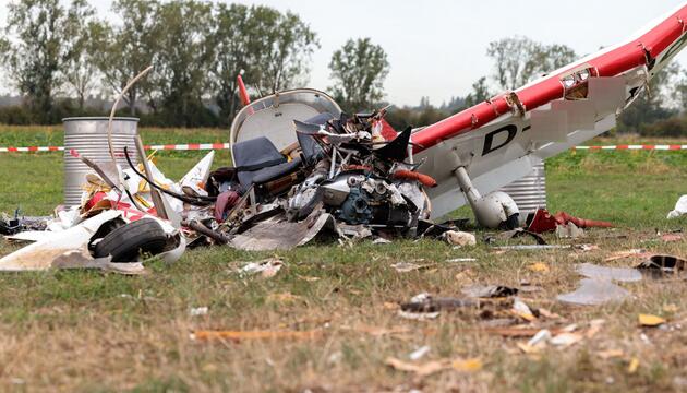 Nach dem Flugzeugabsturz mit zwei Toten in Südhessen