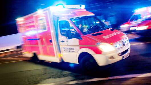 Rettungswagen im Einsatz