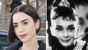 Eine gewisse Ähnlichkeit ist nicht von der Hand zu weisen: Lilly Collins (li.) und die ikonische ...