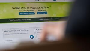 Website zur Abwicklung der Steuererklärung