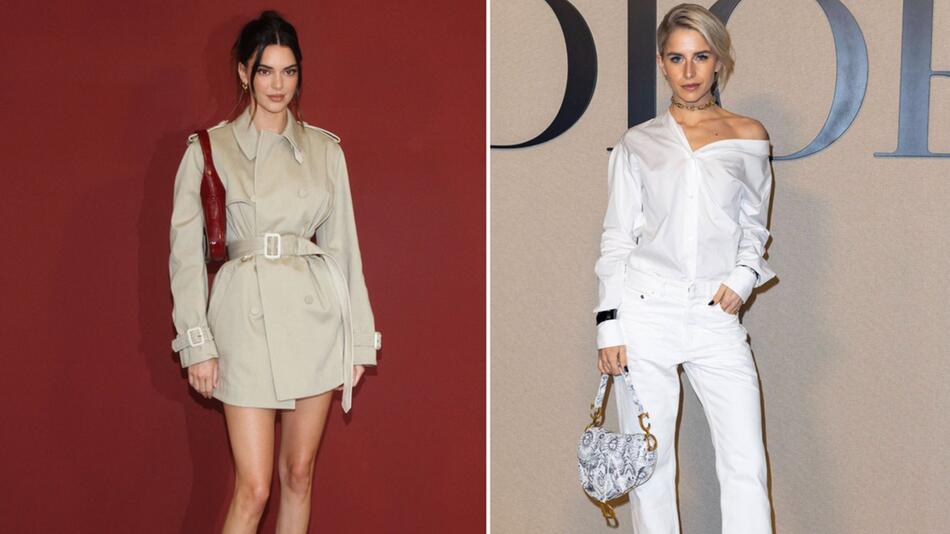 Tragen die aktuellen Handtaschen-Trends: Kendall Jenner und Caro Daur.