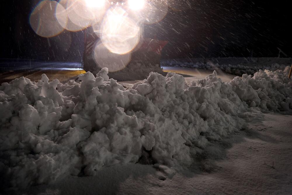 Schneefall in höheren Lagen Bayerns