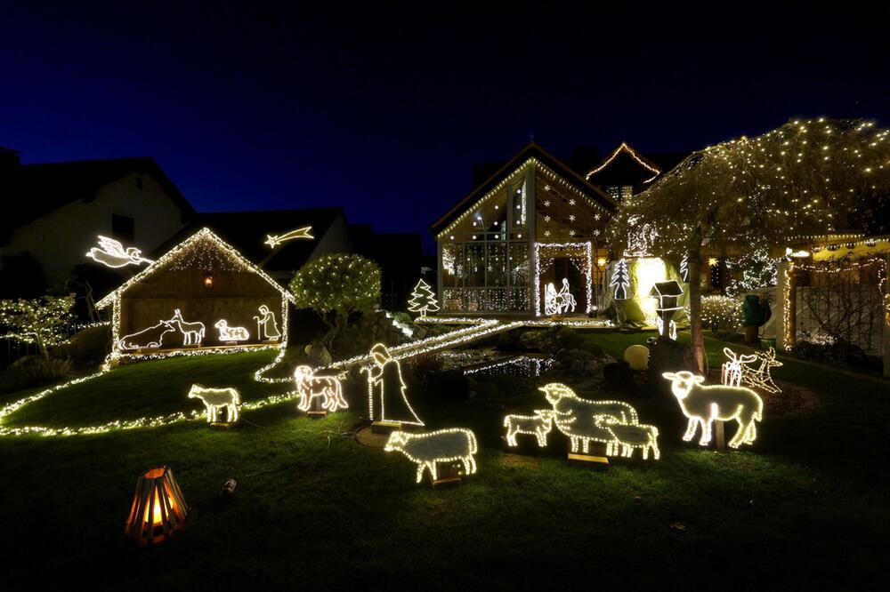 Weihnachtshaus in Bayern