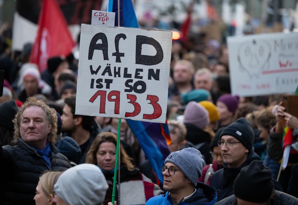 Demonstration zur Migrationspolitik – München